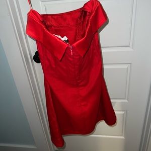 Strapless red hoco dress never worn